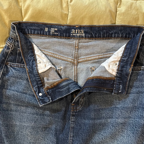 a.n.a Blue High-Waisted Long Denim Skirt with Vintage Appeal - Picture 2 of 5